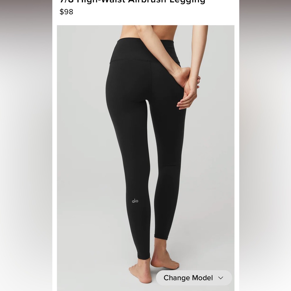 ALO 7/8 High-Waist Airbrush Legging size M